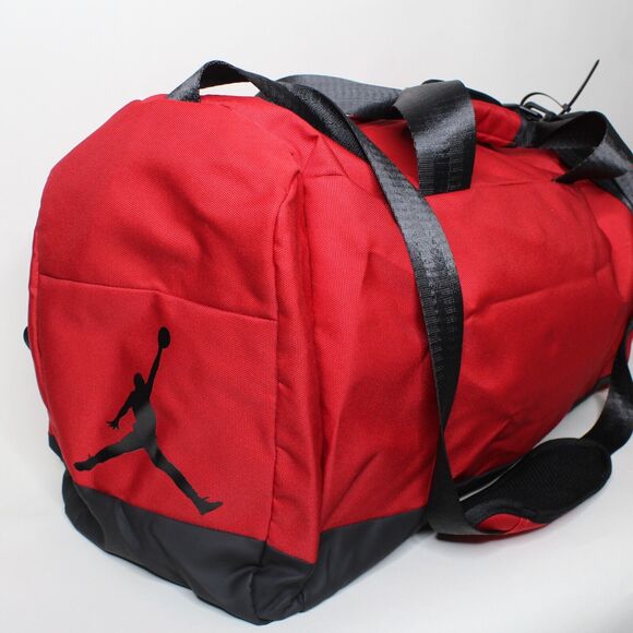 Nike Air Jordan Jumpman Sport Duffel Bag Gym Red Shoe Garage Size M 60L New - Picture 2 of 7